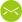 Green round mail icon